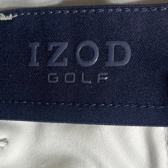 Izod Mens Golf Pants Stretch Flat-Front Performance Wear Gray Size 34x32 - Picture 6 of 10